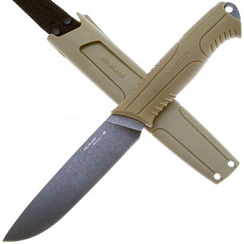 Нож "OWL-B" Black Stonewash, Olive