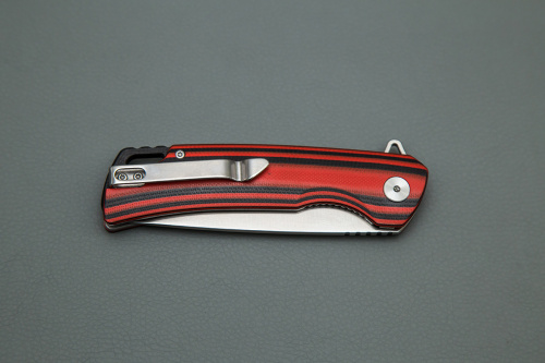 Нож Аляска (техно) склад. ст. VG10, рук.G 10 черно-красная