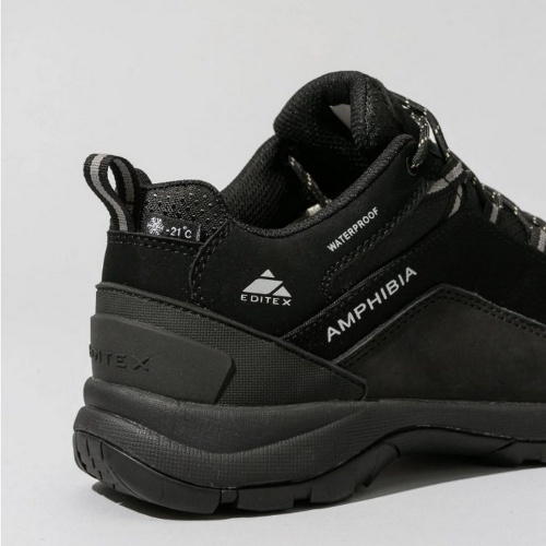 ПОЛУБОТИНКИ AMPHIBIA АРТ. W681-01K  ЦВЕТ: ЧЕРНЫЙ