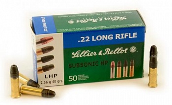 Патрон к.22LR 2,56гр Subsonic LHP S&B 1уп/50шт