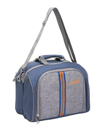 Набор для пикника на 4 персоны LUXEсиний/серый HS-425(4)BG Helios