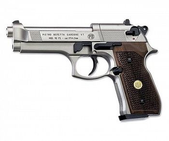 Пистолет пневм. Beretta M92 FS (никель с дерев. накладками)