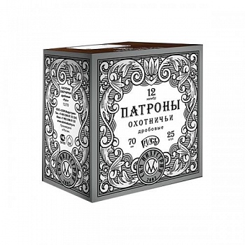 Патрон к.12х70 №5 СКМ 36гр п.Россия, "Русь" 1уп/25шт