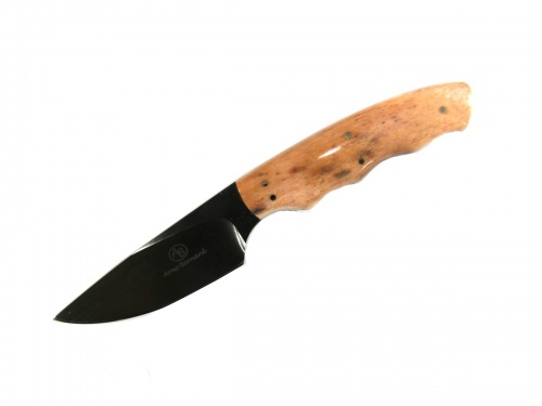 Нож''Robin''ст.N690,рук.кость жирафа,чех.кож.буйвола