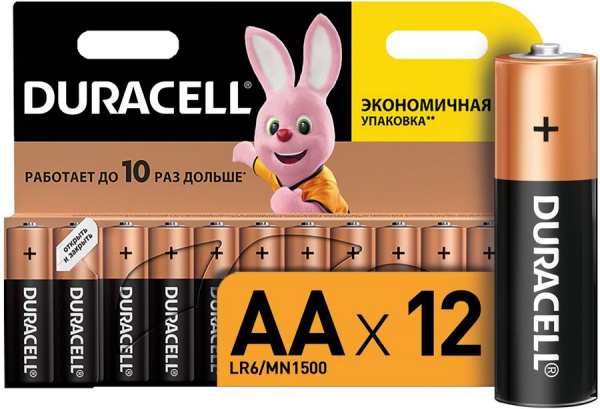 Батарейка LR 6 Duracell Basic 12xBL