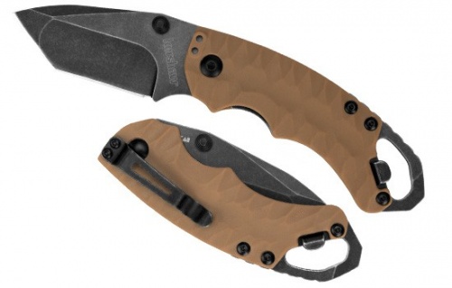 Нож K8750TTANBW Shuffle II -  складной, сталь 8Cr13MOV, коричневая рукоять