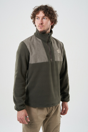 ТОЛСТОВКА ФЛИСОВАЯ МУЖ. С ОТДЕЛКОЙ (ХАКИ)