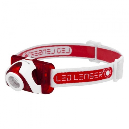 Фонарь Лед Лензер SEO5 (6006- RED)  к/уп