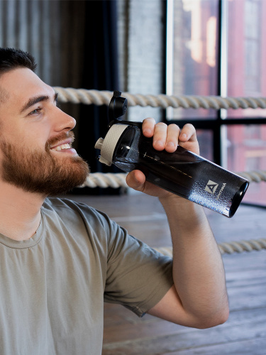 Бутылка тритановая 721-700 чёрная