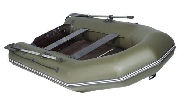 Лодка Лоцман М-300 ЖС (киль+слань) зеленая