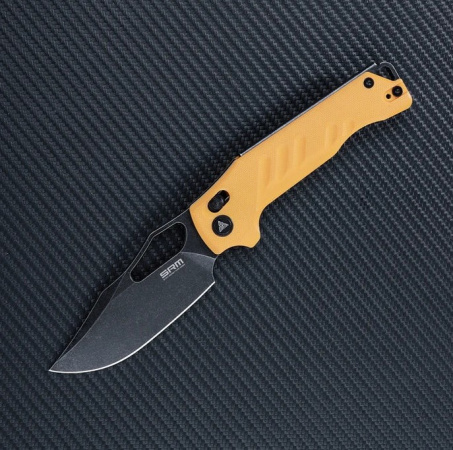 Нож SRM 238X-GY сталь D2 рукоять Yellow G10