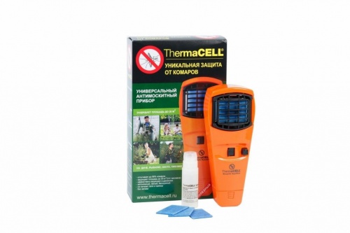 Прибор антимоскитный комплект Thermacell  оранжевый + чехол камуфляжный