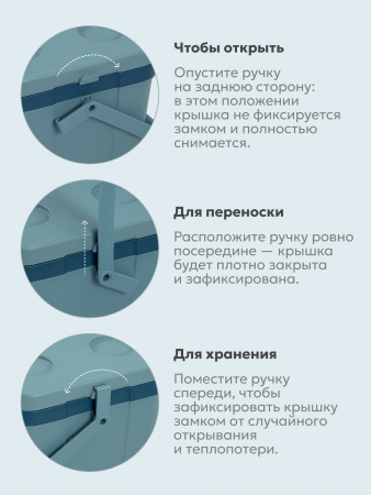 Контейнер изотермический "Арктика" 26 л арт. 2200-26 (синий)