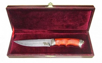 Нож "Медведь" елмах в шкатулке