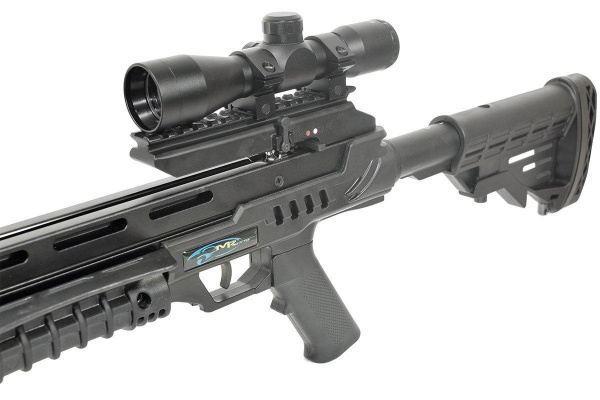 Арбалет блочный Man Kung XB52, black,4 стрелы, воск,прицел 4х32,ремень,кивер,натяжитель