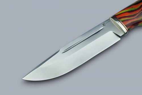 Нож Путник, ст.ELMAX, мельхиор, микарта
