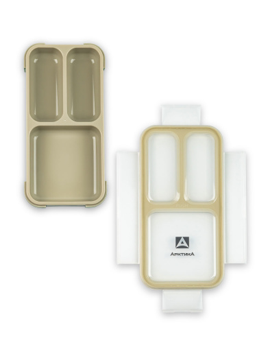 Ланчбокс  "Арктика" 034-420, зеленый/бежевый