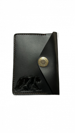 Обложка для охотничьих документов MINI (Черный, Медведь)