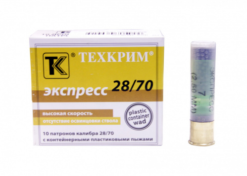 Патрон к.28х70 №7 экспресс (17-25) Техкрим 1уп/10шт