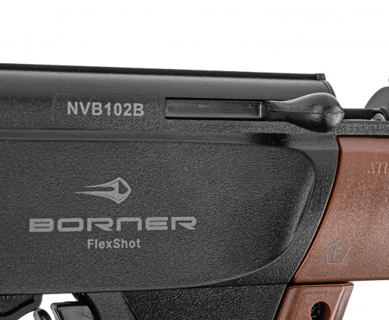 Винтовка пневм. Borner FlexShot, Brown cal. 4,5 мм, 3Дж. (multi-pump)