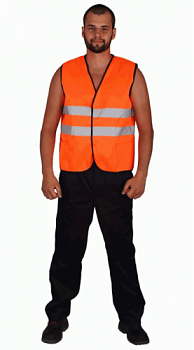 ЖИЛЕТ СИГНАЛЬНЫЙ ОРАНЖЕВЫЙ