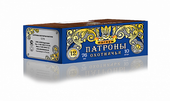Патрон к.12х76 №00 СКМ Магнум 43гр 1уп/10шт