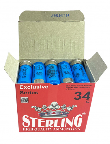 Патрон к.12х70 № 1 34 гр. STERLING 1уп/25шт