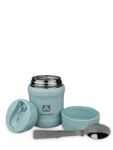 Термос для еды вакуумный  «Арктика» 311-500 (голубой)