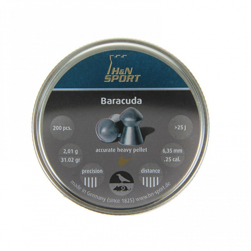 Пуля пневм. "H&N Barracuda", 6,35 мм., 31,02 гран (200 шт.)