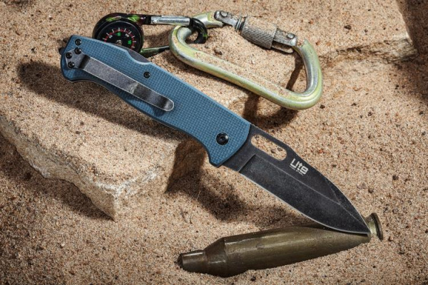 Нож Ute 440C SW (Stonewash, Серая G10) складной нож