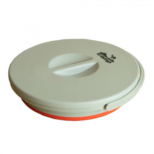 Ведро Tramp складное силиконовое 5л с крышкой TRC-127 оранжевый