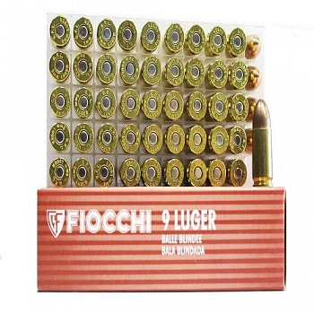Патрон к.9х19 FMJ 123 gr Fiocchi 1уп/50шт