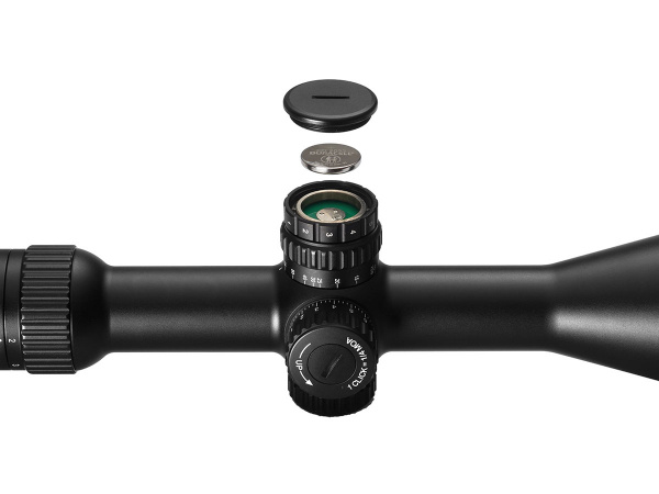 Прицел Gaut Obsidian 2-16х50, SF-парал, сетка 31, подств. красн, 30мм, 1/4 МОА,