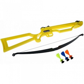 Арбалет детский желтый с присосками