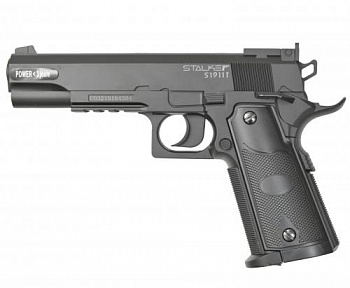 Пистолет пневм. Stalker S1911T (аналог "Colt 1911") к.4,5мм, пластик, 12