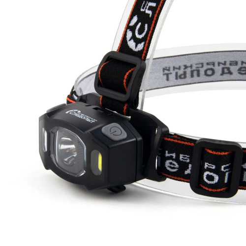 Фонарь налобный "СИБИРСКИЙ СЛЕДОПЫТ-SPUTNIK", 1 LED+2 COB, 3xAAA