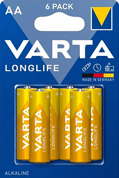 Батарейка LR 6 Varta Longlife Max Power 4+2xBL