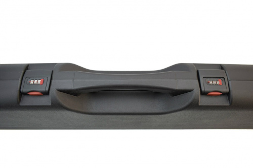 Кейс оружейный Megaline 125х25х11 Black (пластик, 4 клипсы)