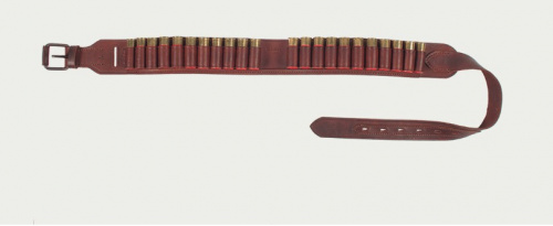 Патронташ открытый Хольстер 25 лет 22п.12кал.длинаМ(1150мм) / кожа