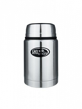 Термос для еды "Биосталь" с широкой горловиной и ложкой, 0,75 л/12/