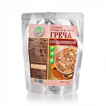 Консервы "Каша гречневая со свининой" 250 гр
