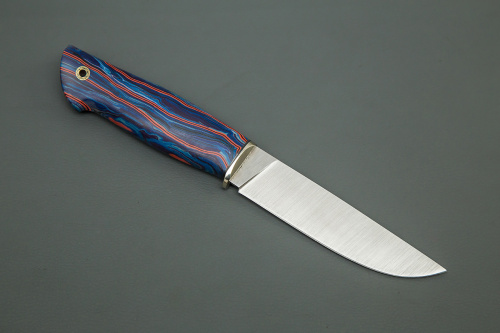 Нож Ястреб,ст.М398,мельхиор,микарта