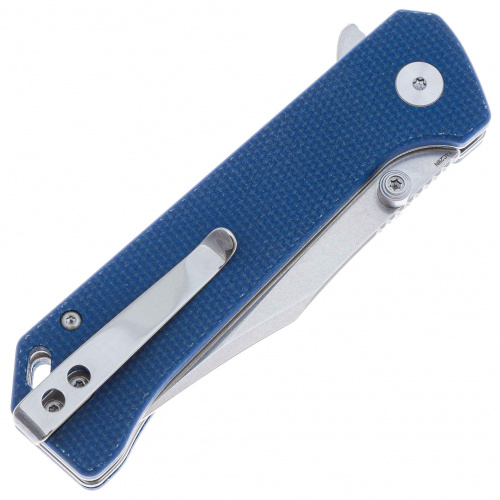 Нож QS147-B1 Grebe - складной, рук-ть синяя микарта, клинок 14C28N