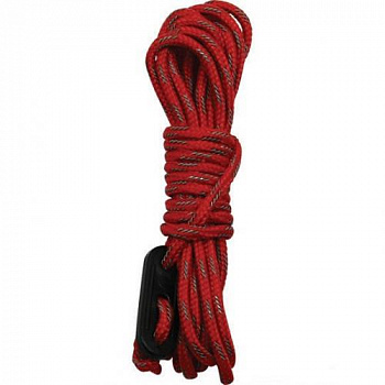 Шнур светоотражающий "СЛЕДОПЫТ", d-4 мм, L-10 м, красный-оранжевый-черный