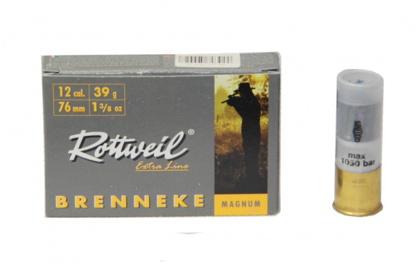 Патрон к.12х76 пуля Magnum Brenneke 39 DN 1уп/5шт