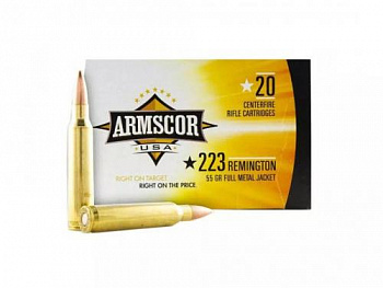 Патрон к.223 R (Rem FMJ 55 гр. (ARMSCOR)) 1уп/20шт