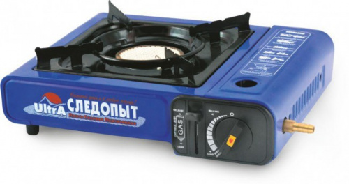 Плита наст. газовая "СЛЕДОПЫТ - UltrA", керам. (с переходником)
