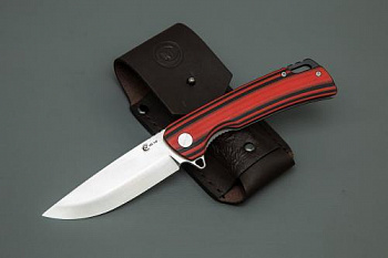 Нож Аляска (техно) склад. ст. VG10, рук.G 10 черно-красная