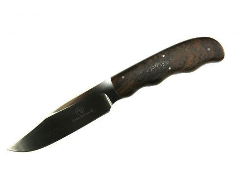 Нож''Vulture''ст.N690,рук.эбонитовое черн.дер.чех.кож.буйвола