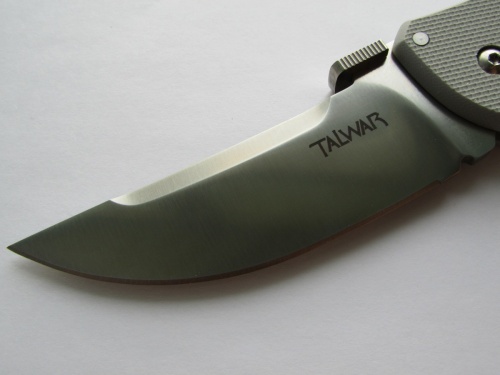 Нож CS_21TLVSLV Talwar 4'' -  складной, серая G-10, CTS-XHP